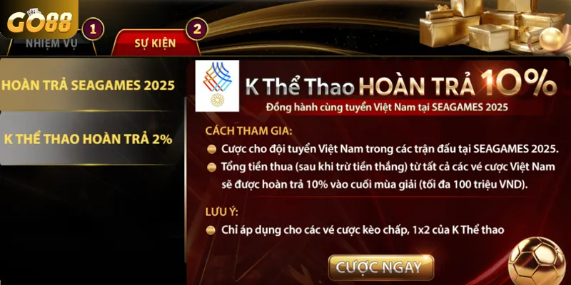 Hoàn trả cực khủng – Cơ hội bù lỗ